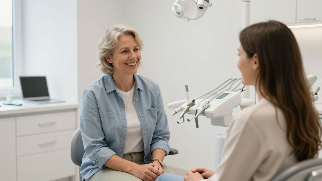 dental-anxiety-help-trillium-orleans Nervous patient feeling comfortable during a dental visit at Trillium Dental Orléans